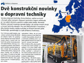 Mechanizace - Traktory a doprava 3/2020 strana 14.